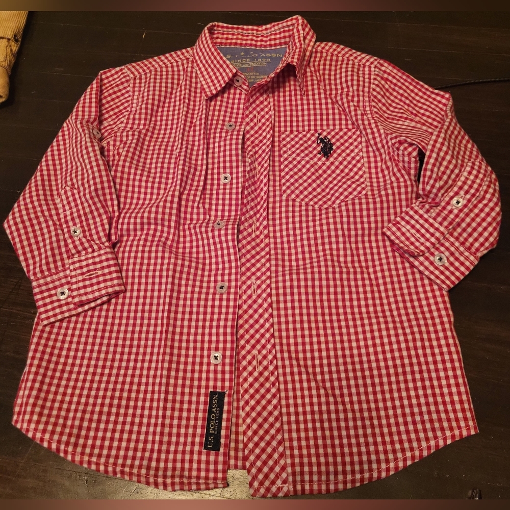 U.s. polo assn boys button down shirt